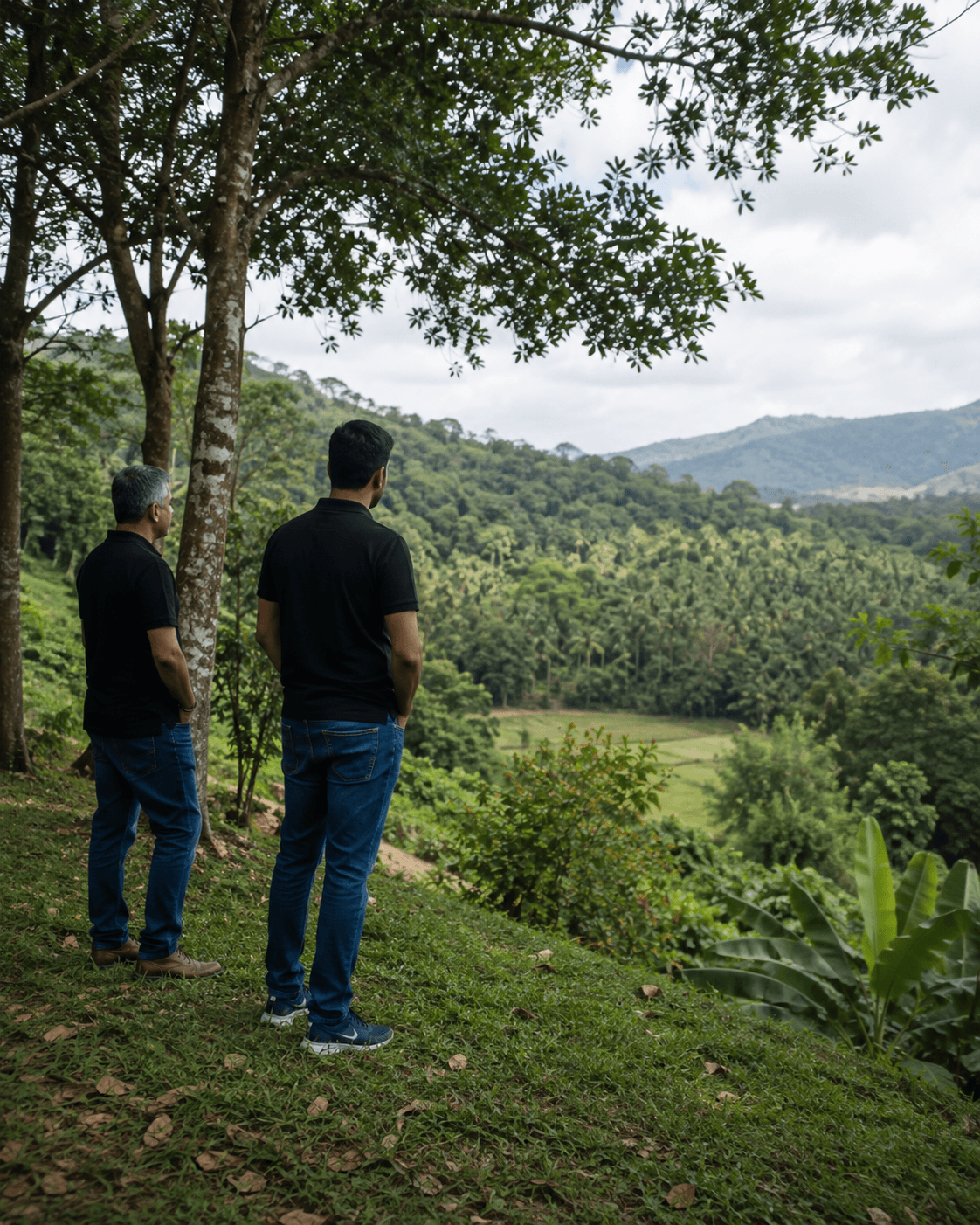 The founders exploring a beautiful location that inspired the journey towards ZPODZ